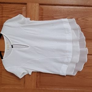 Deletta from Anthropologie size small white shirt.